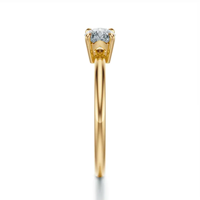 Złoty pierścionek 585 z diamentem 0.40 ct SBPZ_028